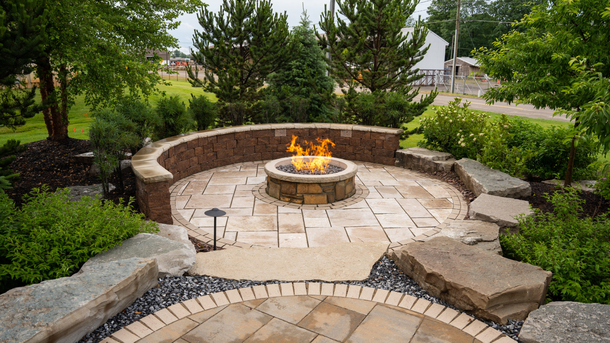 View hardscaping project in Hempstead